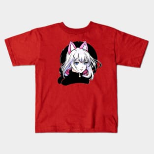 Katja - Jap Anime Cat Girl (Neko) Kids T-Shirt